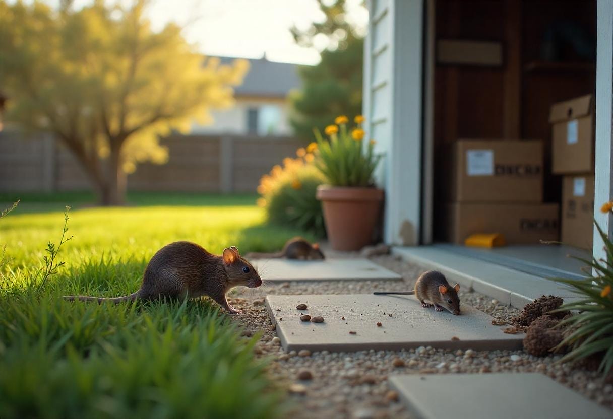 Rodents on the ground