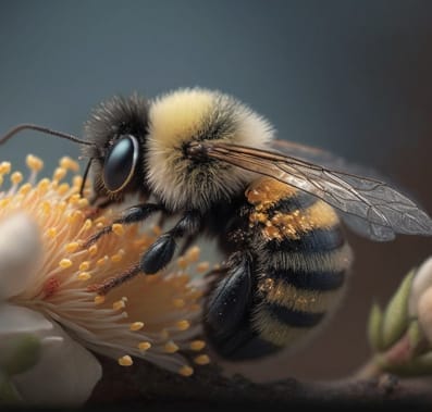 busy-bee-pollinating-flower-bumblebee-work-generated-by-ai - Beeline Pest Control Bee pollinating the flower